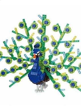 NIB kawada Nanoblock Peacock Set
